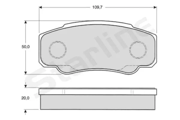 Brake Pad Set, disc brake (BD S841P)