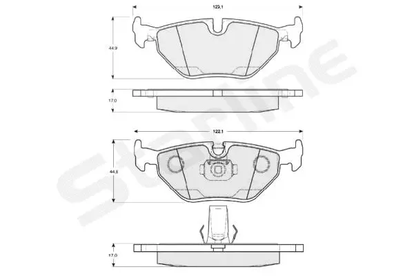 Brake Pad Set, disc brake (BD S819P)