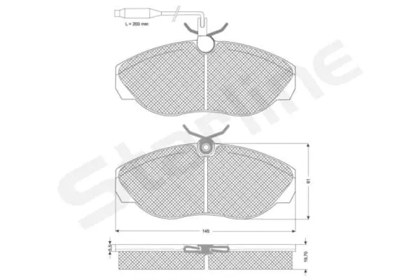 Brake Pad Set, disc brake (BD S820P)