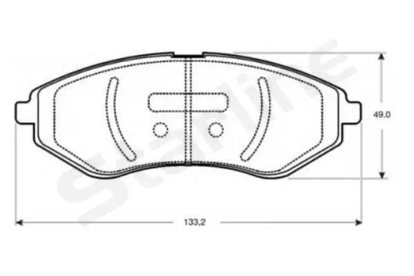Brake Pad Set, disc brake (BD S844P)
