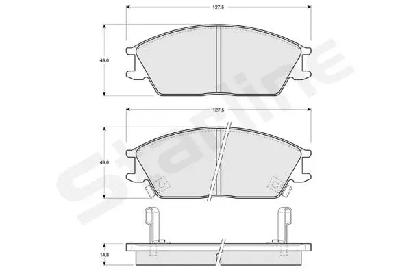 Brake Pad Set, disc brake (BD S047)