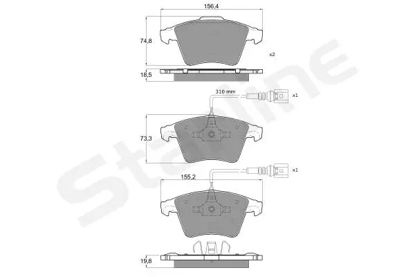 Brake Pad Set, disc brake (BD S704)