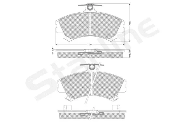 Brake Pad Set, disc brake (BD S821P)