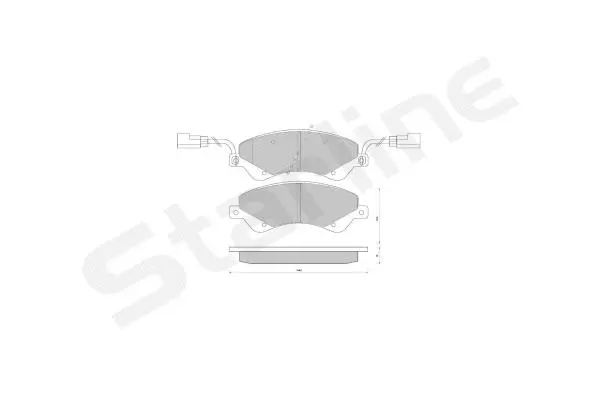 Brake Pad Set, disc brake (BD S849P)