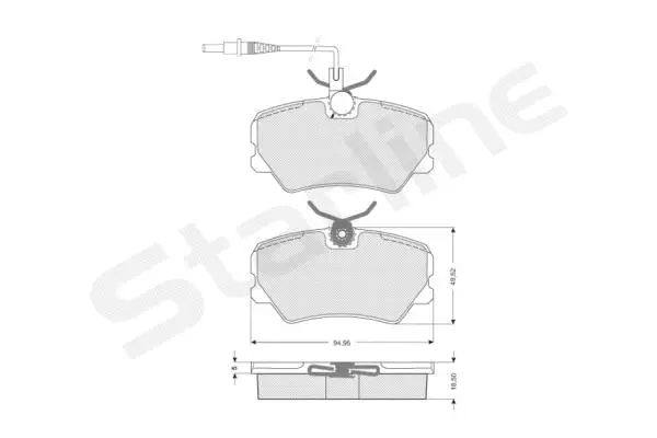 Brake Pad Set, disc brake (BD S041)