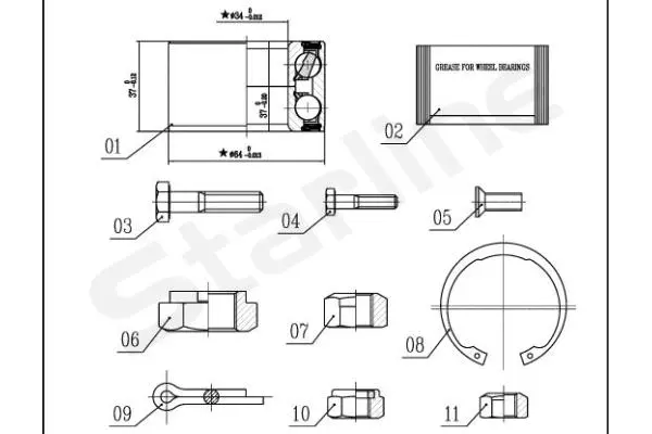 Wheel Bearing Kit (LO 01358)