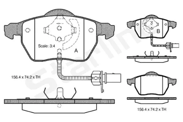 Brake Pad Set, disc brake (BD S301)