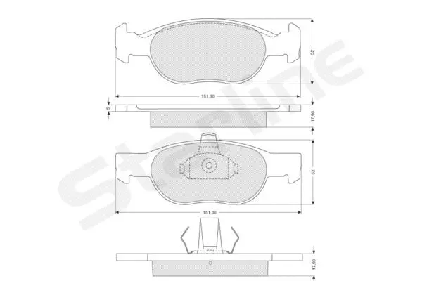 Brake Pad Set, disc brake (BD S823P)