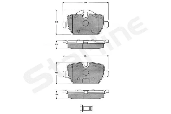 Brake Pad Set, disc brake (BD S835P)