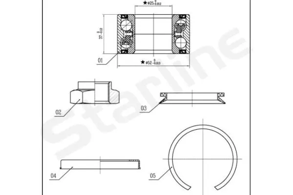 Wheel Bearing Kit (LO 03556)