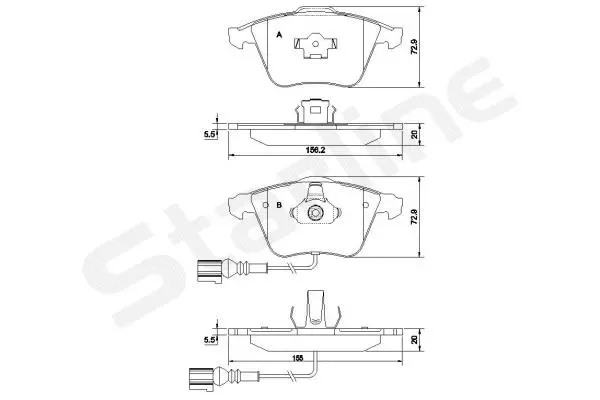 Brake Pad Set, disc brake (BD S433)