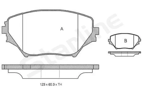 Brake Pad Set, disc brake (BD S832P)