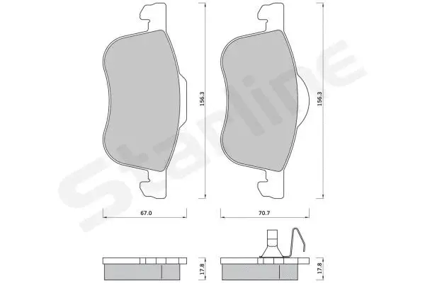 Brake Pad Set, disc brake (BD S371)