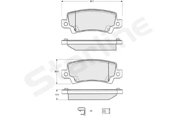 Brake Pad Set, disc brake (BD S327)