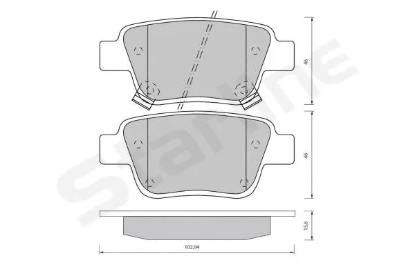 Brake Pad Set, disc brake (BD S834P)