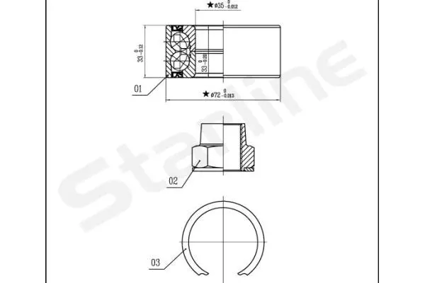 Wheel Bearing Kit (LO 03414)