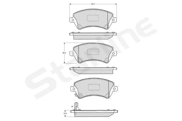 Brake Pad Set, disc brake (BD S838P)