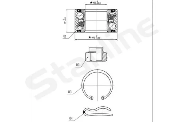 Wheel Bearing Kit (LO 00915)