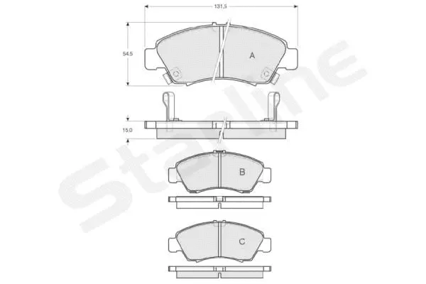 Brake Pad Set, disc brake (BD S151)
