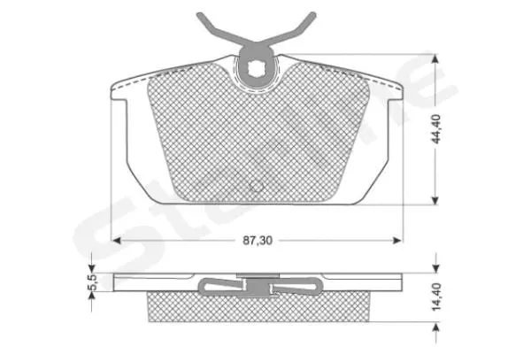 Brake Pad Set, disc brake (BD S822P)