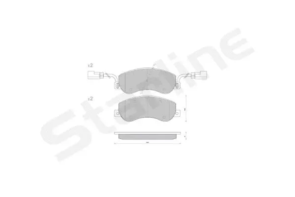 Brake Pad Set, disc brake (BD S848P)