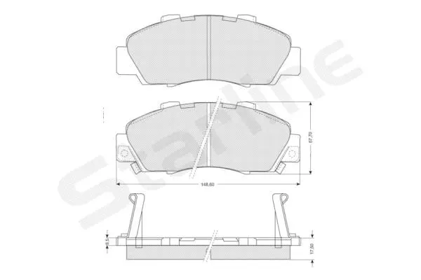 Brake Pad Set, disc brake (BD S214)
