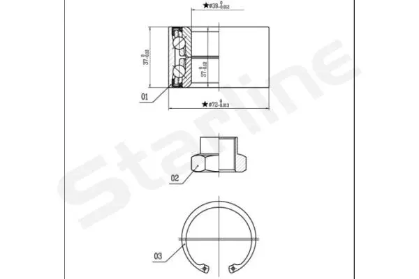 Wheel Bearing Kit (LO 01432)