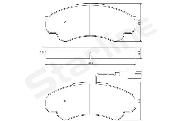 Brake Pad Set, disc brake (BD S840P)
