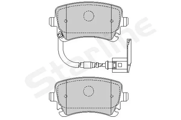 Brake Pad Set, disc brake (BD S826P)