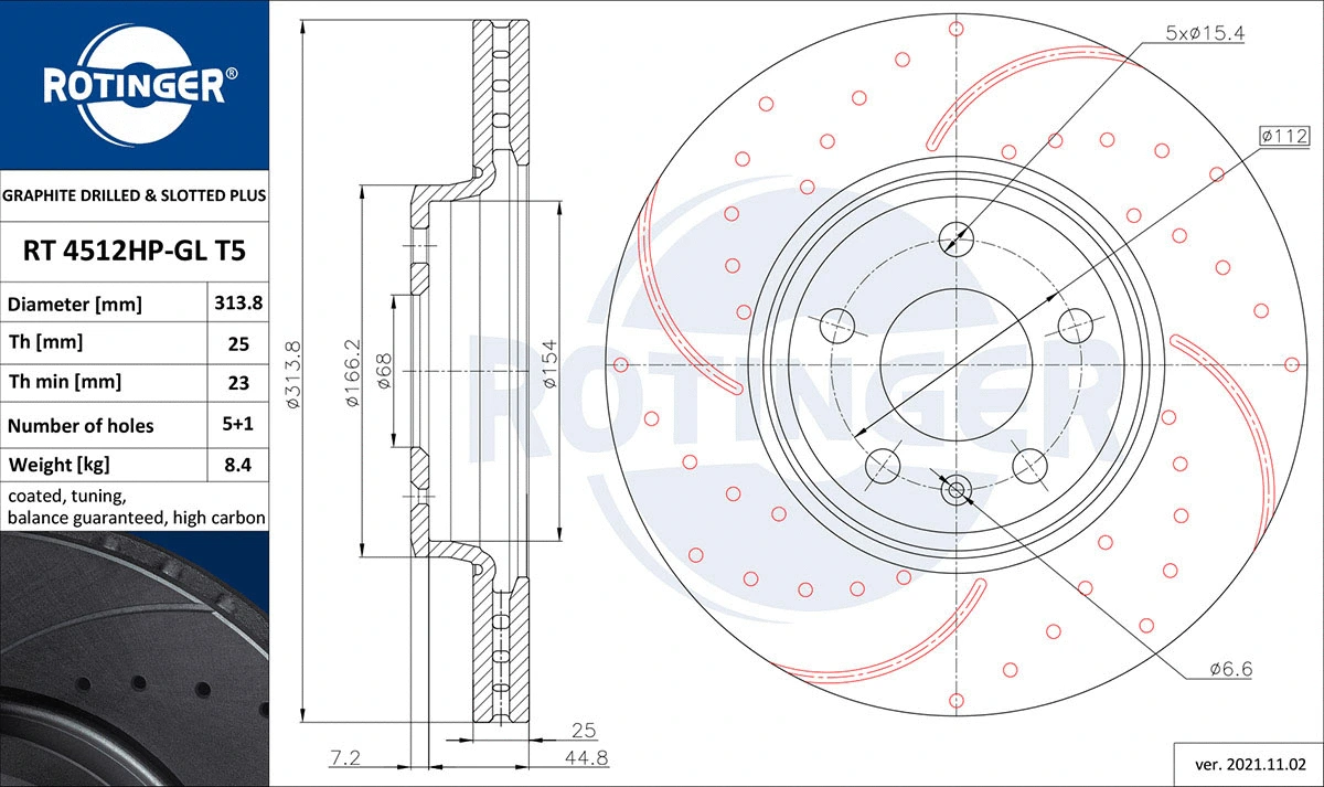 Brake Disc (RT 4512HP-GL T5)