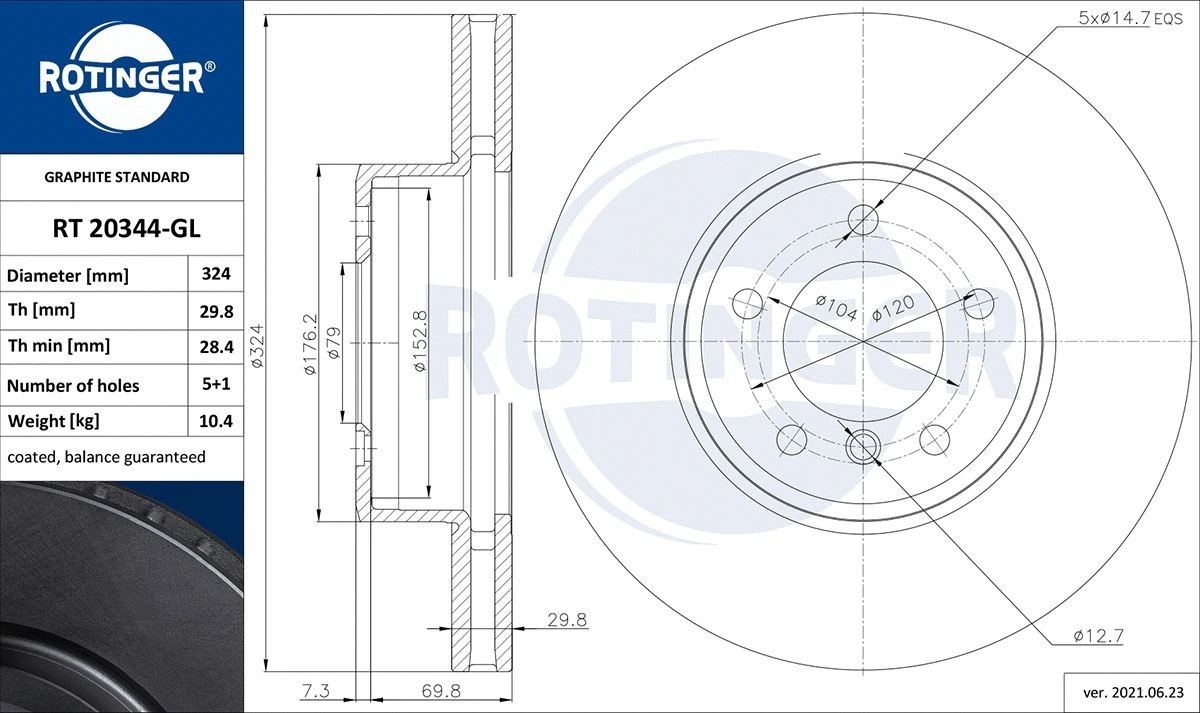 Brake Disc (RT 20344-GL)