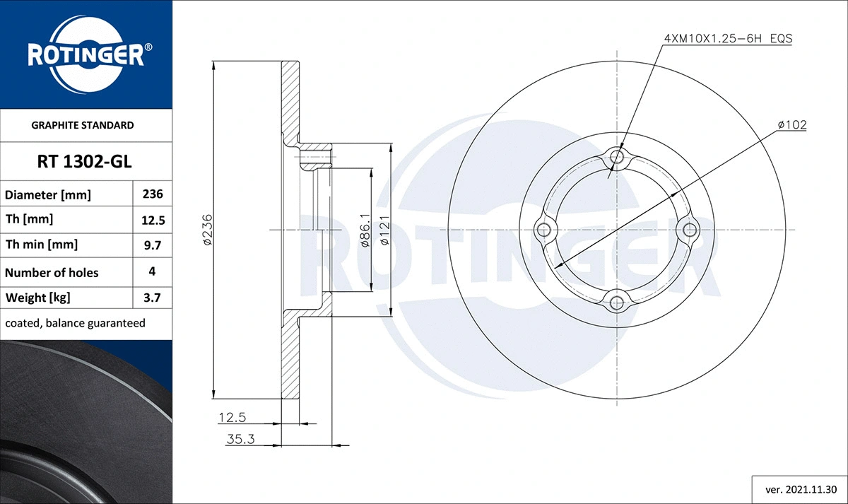 Brake Disc (RT 1302-GL)