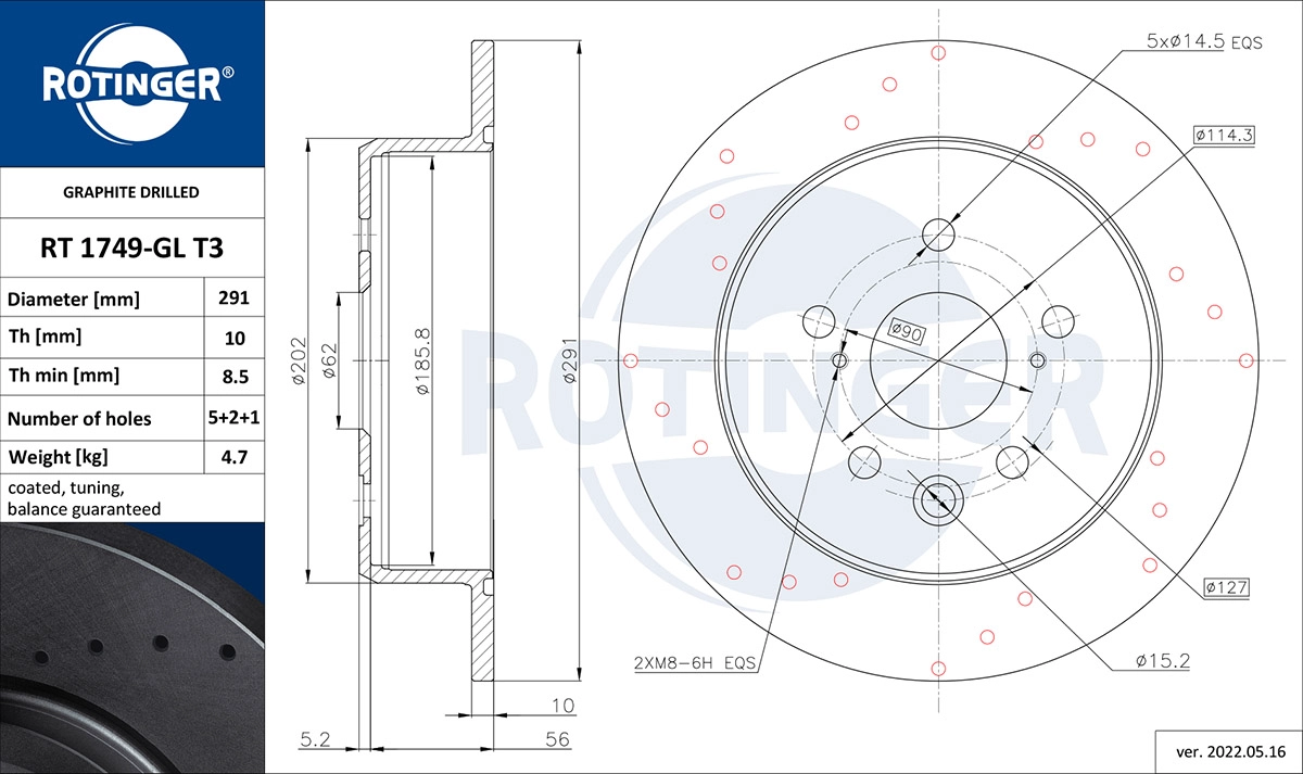Brake Disc (RT 1749-GL T3)
