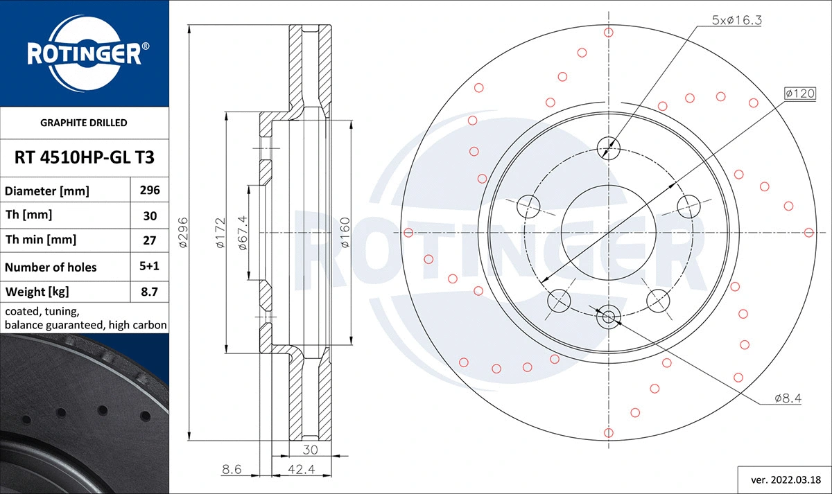 Brake Disc (RT 4510HP-GL T3)