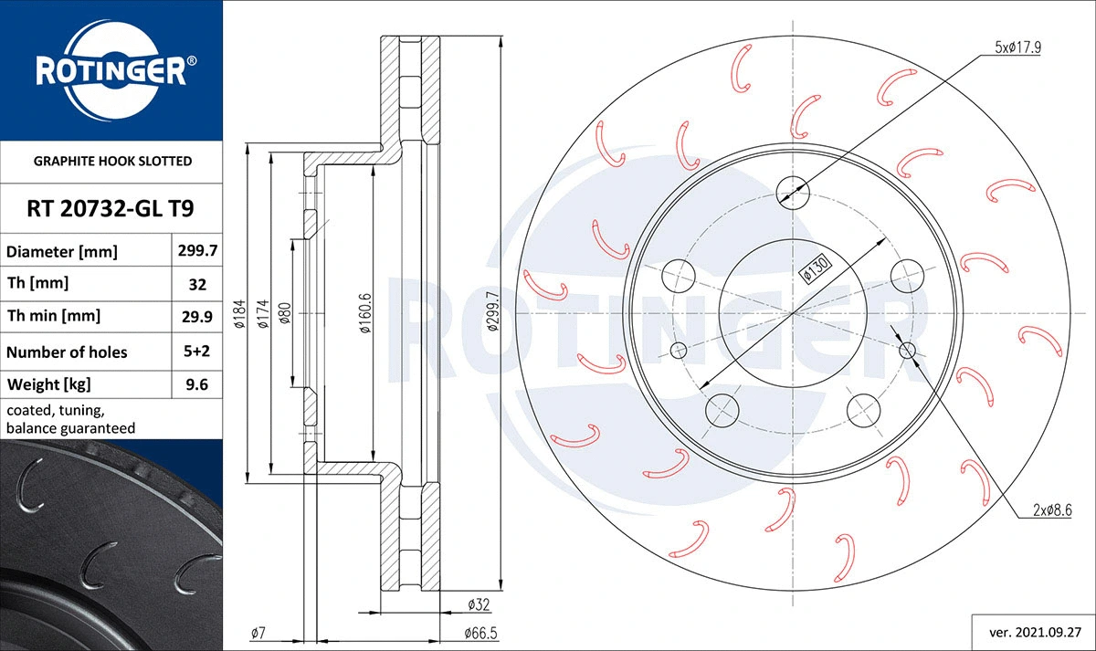 Brake Disc (RT 20732-GL T9)