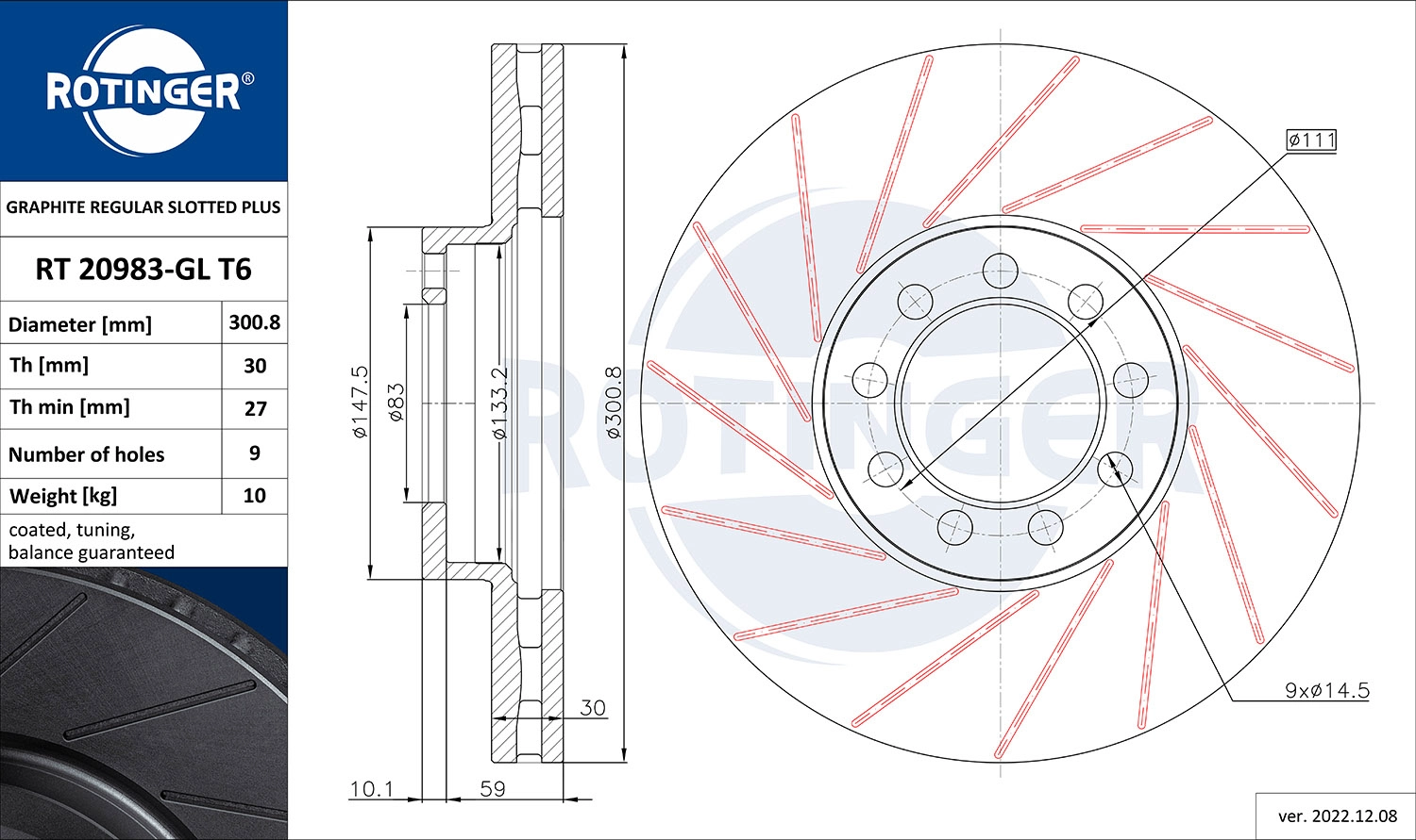 Brake Disc (RT 20983-GL T6)