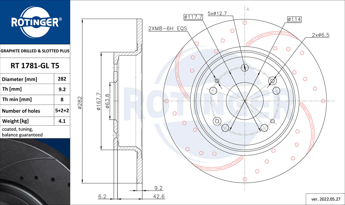 Brake Disc (RT 1781-GL T5)