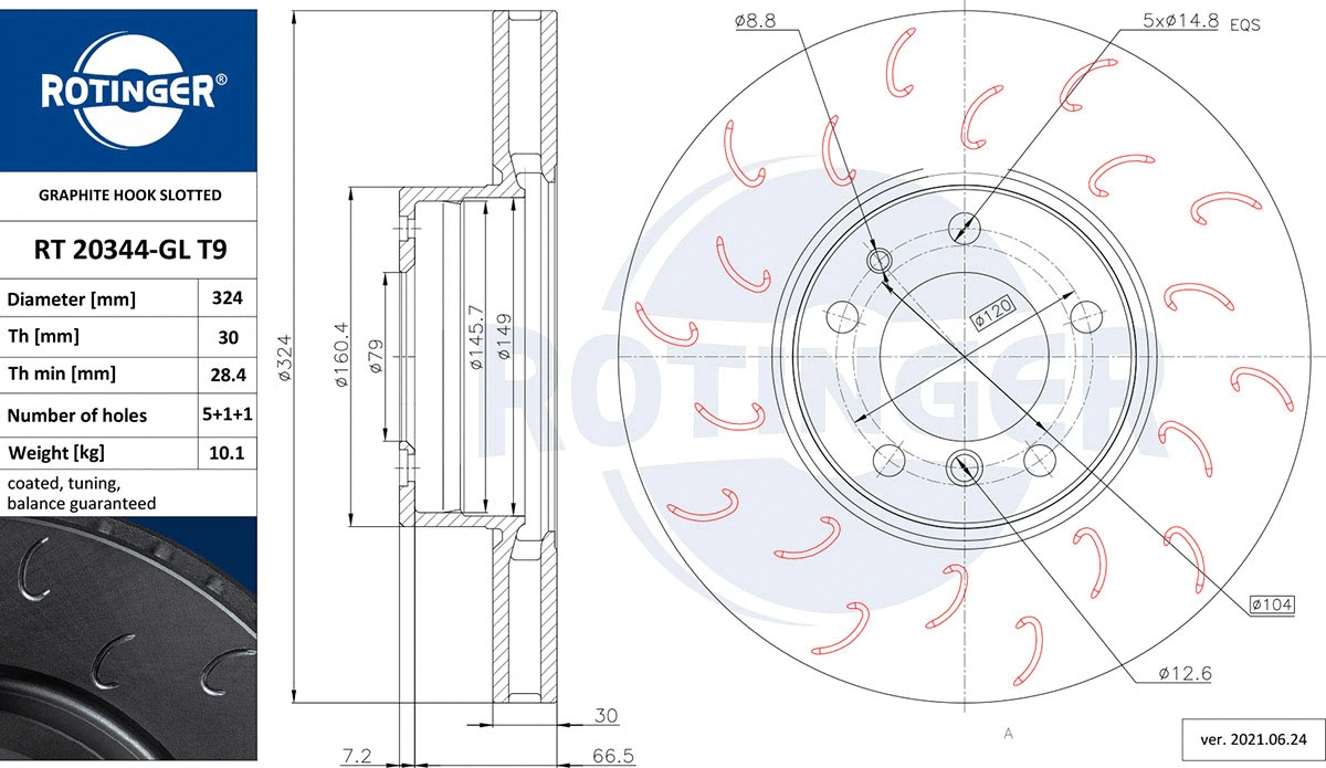 Brake Disc (RT 20050-GL T9)