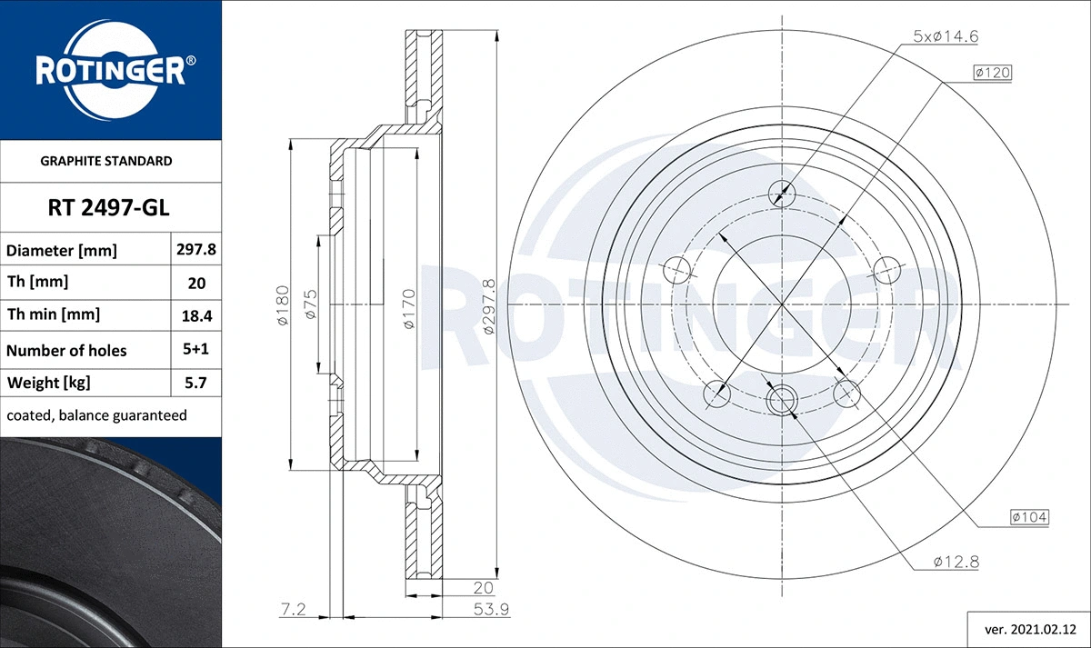 Brake Disc (RT 2497-GL)