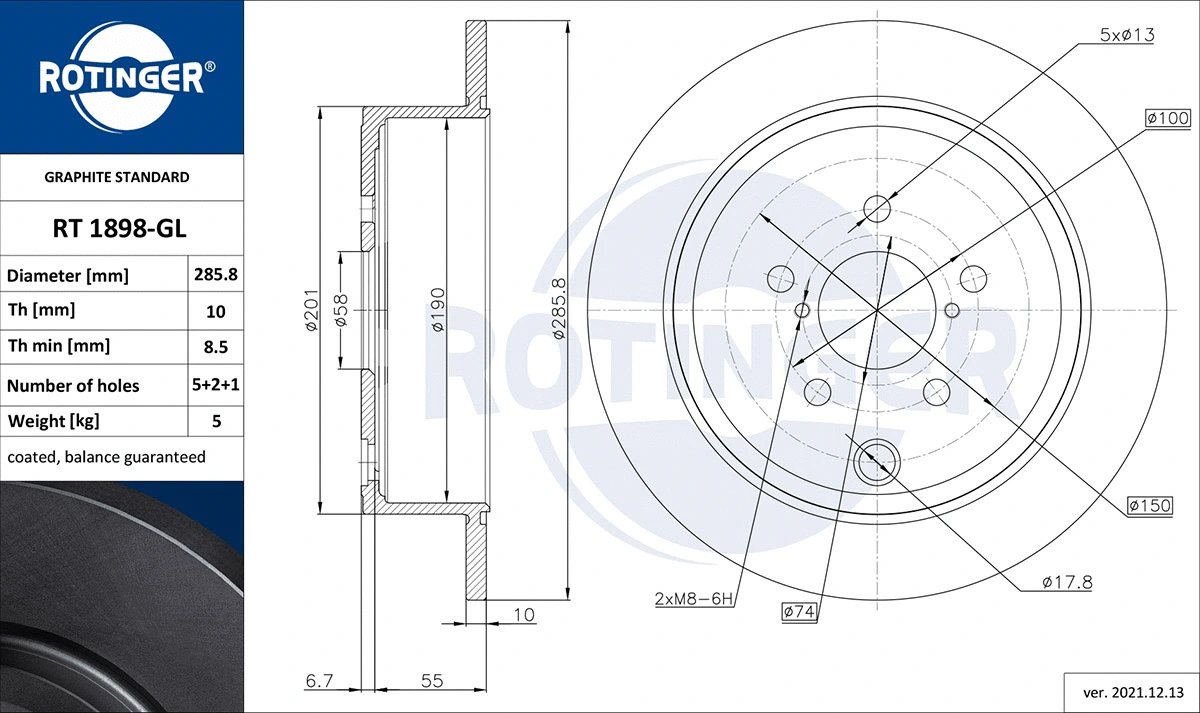 Brake Disc (RT 1898-GL)