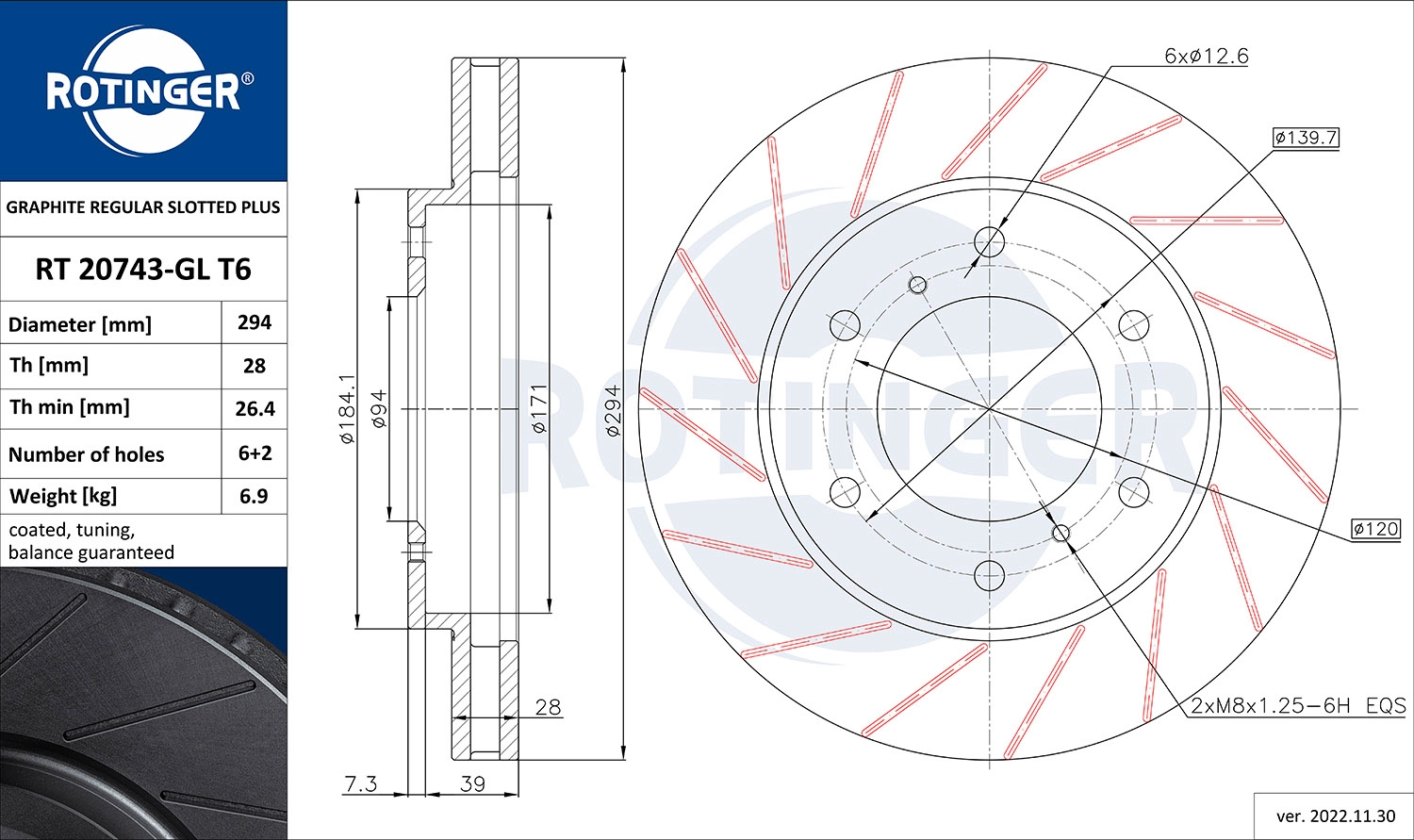 Brake Disc (RT 20743-GL T6)