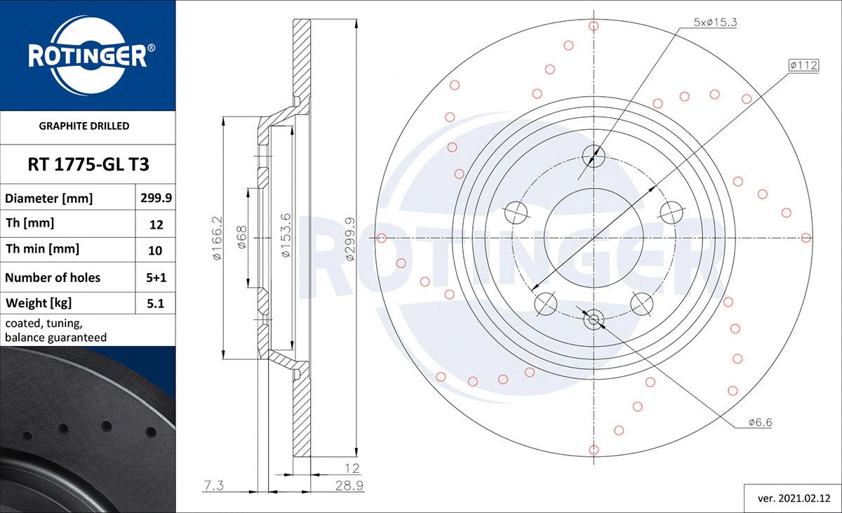 Brake Disc (RT 1775-GL T3)