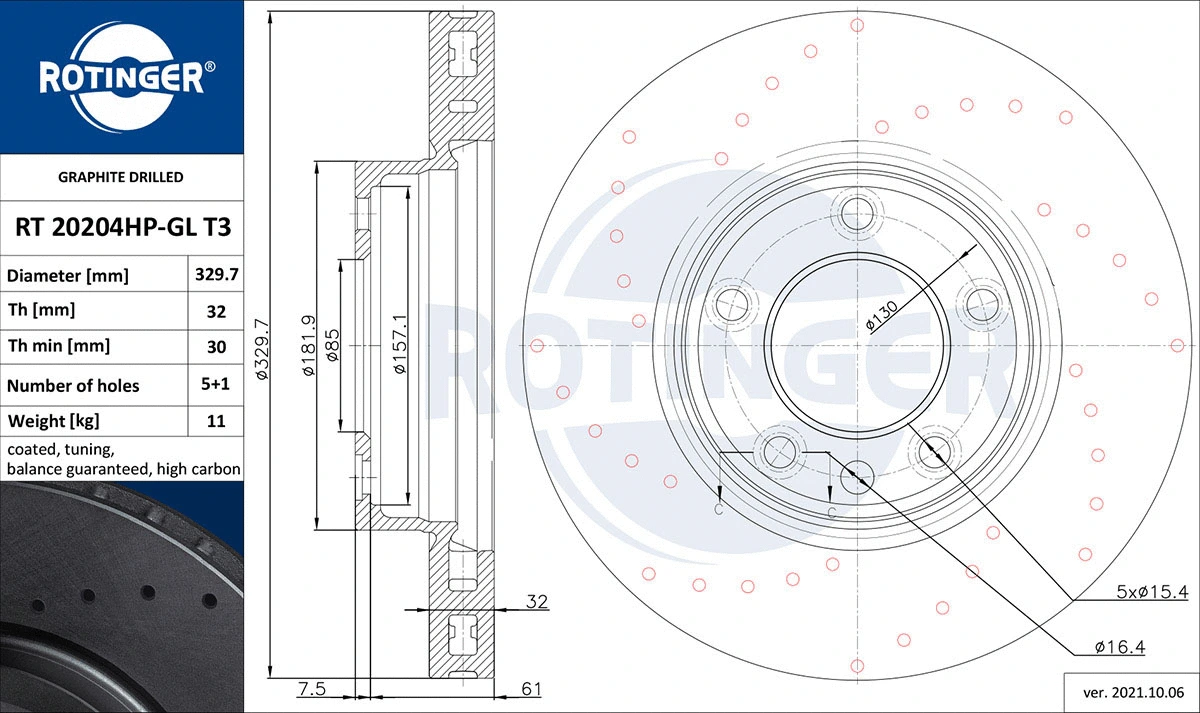 Brake Disc (RT 20204HP-GL T3)