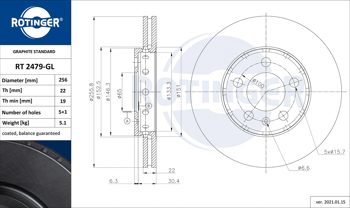 Brake Disc (RT 2479-GL)
