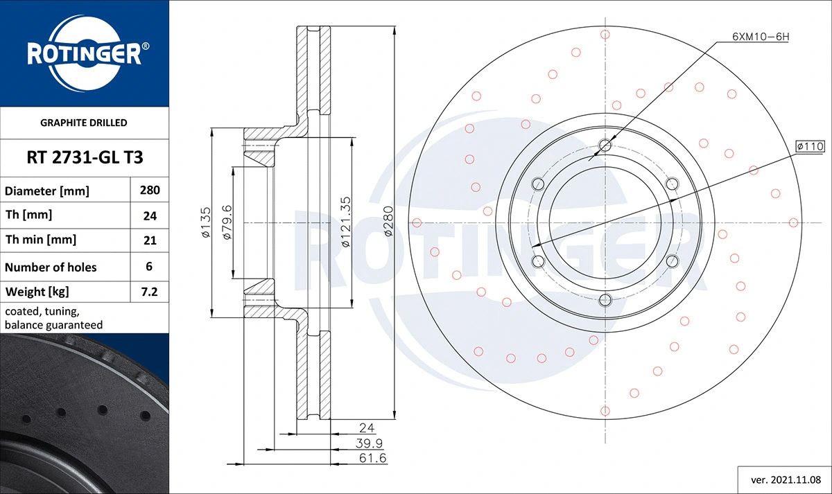 Brake Disc (RT 2731-GL T3)