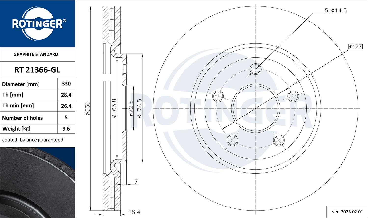 Brake Disc (RT 21366-GL)