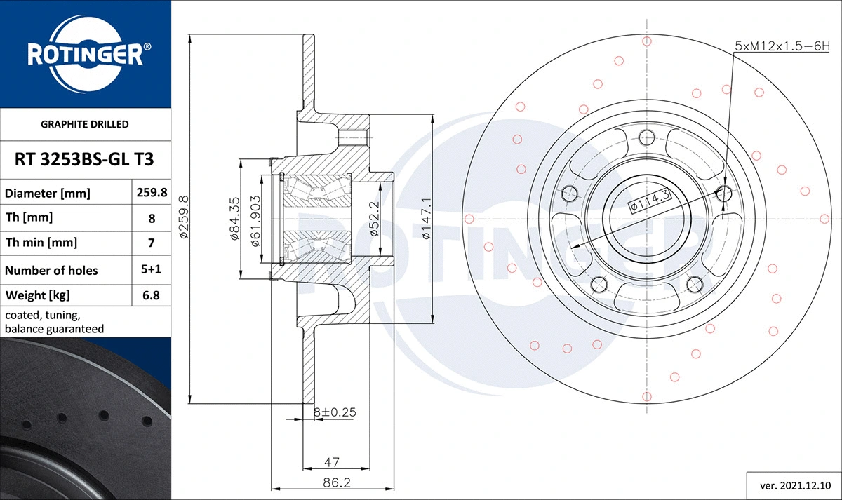 Brake Disc (RT 3253BS-GL T3)