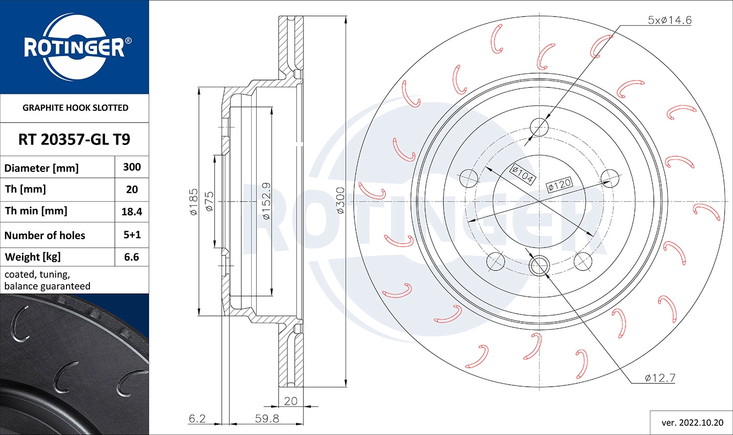 Brake Disc (RT 20357-GL T9)
