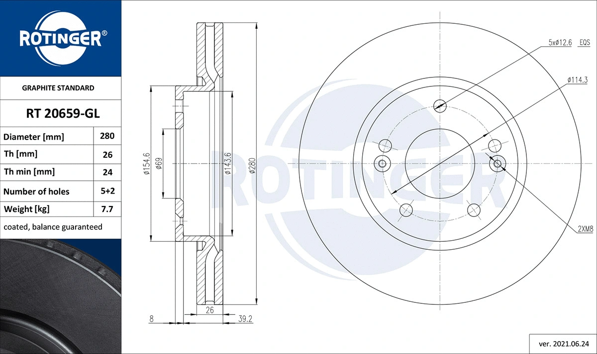Brake Disc (RT 20659-GL)