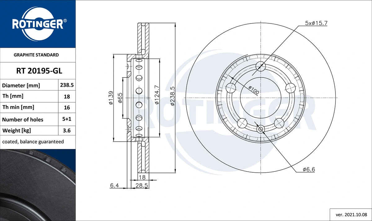Brake Disc (RT 20195-GL)